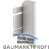 Endkappe Aktor C-Profil, Kunststoff Silber