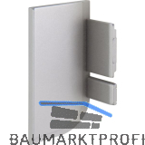 Endkappe Aktor L-Profil links, Kunststoff Silber