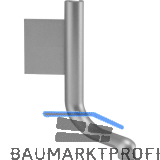 Au�enecke Aktor L-Profil, Kunststoff silberfarbig