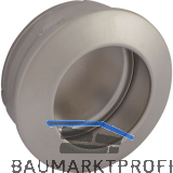 Muschelgriff Zaran � 40 mm, Einlass � 36 mm, ZN vernickelt matt