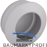 Muschelgriff Zaran � 40 mm, Einlass � 36 mm, Zinkdruckguss silber