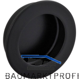 Muschelgriff Forrada � 40 mm, Einlass � 35 mm, Edelstahl schwarz matt