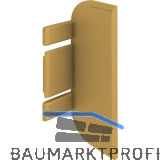 Endkappe Aktor C-Profil, Kunststoff gold matt