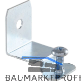 Befestigungswinkel Aktor mit Sicherungsschraube, Aluminium natur