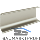 ALUMIS Griffmulde Aktor C-Profil horizontal,L 2500 mm,Aluminium Edelstahl-Effekt