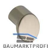 Knopf Fama � 21 mm, Tiefe 21 mm, ZN Edelstahl Effekt