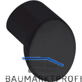 Knopf Fama � 21 mm, Tiefe 21 mm, ZN schwarz matt