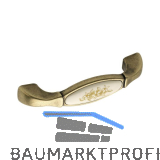 Griff Tampa LA 96 mm, ZN/Kunststoff bronze matt/Blume gold