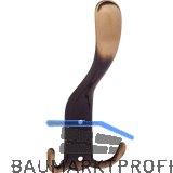 Huthaken Canelli Breite 78 mm, H�he 160 mm, Zinkdruckguss patiniert