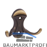 Mantelhaken Valentino Breite 83 mm, H�he 65 mm,Zinkdruckguss patiniert