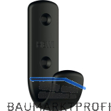 Mantelhaken HEWI 477.90B060 H�he 72 mm, Polyamid tiefschwarz matt