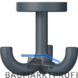 Dreifach-Drehhaken HEWI 477.90B050 H�he 70 mm,Polyamid anthrazit matt