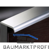 Griffleiste Akis L�nge 3000 mm, abl�ngbar, Aluminium natur eloxiert