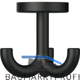 Dreifach-Drehhaken HEWI 477.90B050 H�he 70mm,Polyamid tiefschwarz matt