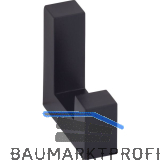 Mantelhaken Force Breite 12 mm, H�he 40 mm, Zinkdruckguss schwarz lackiert