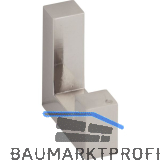 Mantelhaken Force Breite 12 mm, H�he 40 mm, Zinkdruckguss Edelstahl Effekt