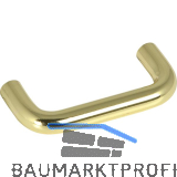 Griff Sulis � 10 mm, LA 64 mm, Breite 74 mm, Stahl vermessingt