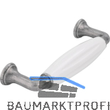 Griff Tajet LA 96,Breite 114 mm, Keramik wei�/Zinkdruckguss zinnf�rbig