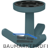 Dreifach-Drehhaken HEWI 477.94B030 elastisch, Kunstoff TPU aquablau matt