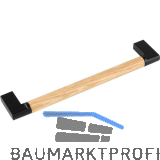 Griff Honos LA 160, Breite 174 mm, Eiche lackiert/Zinkdruckguss schwarz matt