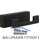 Mantelhaken Atun Breite 72, H�he 25 mm , Zinkdruckguss schwarz matt
