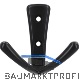Mantelhaken Deneb Breite 76 mm, H�he 71 mm, ZN schwarz matt