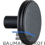 Knopf Isis � 35 mm, Tiefe 24 mm, Zinkdruckguss eisenf�rbig geb�rstet matt