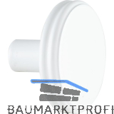 Knopf Isis � 35 mm, Tiefe 24 mm, Zinkdruckguss wei� matt