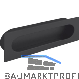 Muschelgriff Azan Breite 125 mm, Einlassma� 121 x 39 mm, ZN schwarz matt