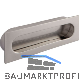 Muschelgriff Azan Breite 125 mm, Einlassma� 121 x 39 mm, ZN Edelstahl Effekt