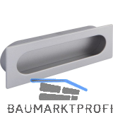 Muschelgriff Azan Breite 125 mm, Einlassma� 121 x 39 mm, ZN alufarbig