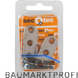 SECOTEC Schrankrohrlager oval vernickelt SB-2 BL1