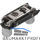 BLUM CLIP ONYX Exzenter Montageplatte gerade, Stahl, Einpressen, Distanz 0 mm