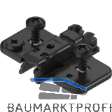 BLUM CLIP ONYX Exzenter Kreuzmontageplatte, Stahl, EXPANDO, Distanz 3 mm