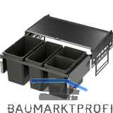 VS ENVI Space Abfalltrennsystem KB 800 mm 1 x 22/1 x 16/2 x 10 Liter Lava