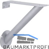 Konsole RAK schr�g � 30 mm, H�he 220 mm, Tiefe 210 mm, Stahl alufarbig