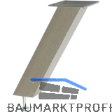 Barkonsole Capri 50 x 50 x 230 mm schr�g Aluminium Edelstahl Effekt