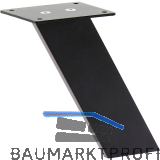 Barkonsole Korfu H�he 60 x 10 x 170 mm schr�g Aluminium schwarz