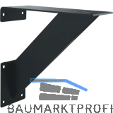 Barkonsole Korfu Korpus Plus 220 x 220 mm schr�g Stahl schwarz
