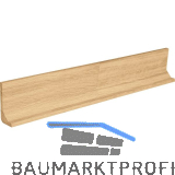 Griffmulde Holz L-Profil horizontal, L�nge 2400 mm, Eiche roh keilgezinkt