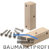 Montageset Holz C-Profil, Buche roh