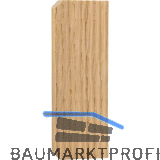 Endkappen Holz C-Profil, Eiche roh