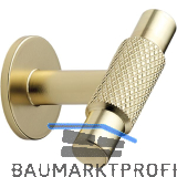 Knopf Manor � 14 mm, Tiefe 39 mm, Zinkdruckguss gold