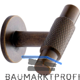 Knopf Manor � 14 mm, Tiefe 39 mm, Zinkdruckguss messing antik