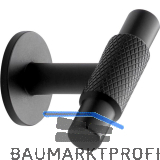 Knopf Manor � 14 mm, Tiefe 39 mm, Zinkdruckguss schwarz matt