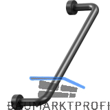 Griff Lounge � 7 mm, LA 128 mm, Breite 142 mm, Zinkdruckguss schwarz matt