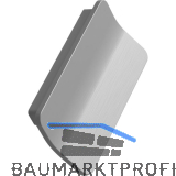 Griff Leaf LA 64 mm, Breite 85 mm, Zinkdruckguss Edelstahl Effekt