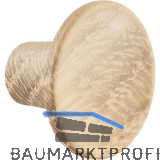 Knopf Tuba � 28 mm, Tiefe 19 mm, Eiche roh