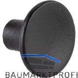 Knopf Tuba � 28 mm, Tiefe 19 mm, Esche schwarz gebeizt