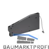 Bremsklappenhalter KIARO mit Seil, Kunststoff grau